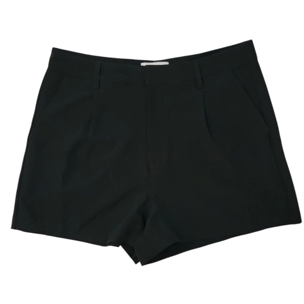 Edited by Remi Bader Womens Size 12 Shorts Trouser High Rise Pleated Black New